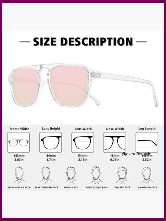 Polarized Retro Aviator Sunglasses with Plastic Frame for Driving Sports